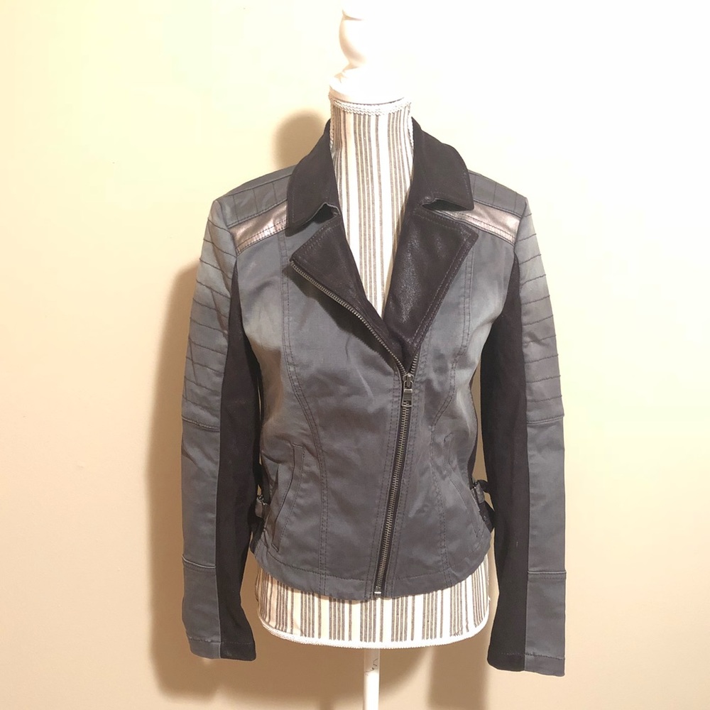 Armani Exchange Grey Women’s Moto Jacket
